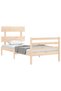 Bed frame with headboard 3FT, single, solid wood - 4