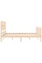 Bed frame with headboard, 120x200 cm, solid wood - 7