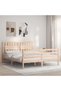 Bed frame with headboard, 160x200 cm, solid wood