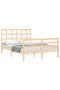 Bed frame with headboard, 120x200 cm, solid wood - 3