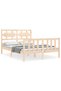 4FT Bed Frame with Headboard, Small Double, Solid Wood - 2