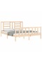 Bed frame with headboard, solid wood, king size 5FT - 4