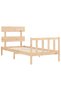 Bed frame with headboard 3FT, single, solid wood - 5