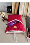 Red Polka Dot Quilted Book Cover |   Button Closure Fabric Book Protector - 3