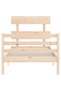 Bed frame with headboard 3FT, single, solid wood - 6
