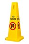 Industrial Grade No Parking Warning Sign Floor Stand Designed with Durable Plastic Construction Weat - 2