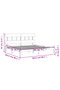 Bed frame with headboard 200x200 cm, white, solid wood - 8