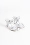 Women's Silver Heeled Slippers Bp20My20D - 4
