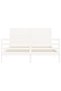 Bed frame with headboard, white, 160x200 cm, solid wood - 6