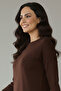 Floral Patterned Tunic N3303 Brown - 3