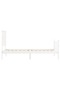 Bed frame with headboard 3FT, single, white, solid wood - 7