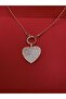 Stone Heart Gold Necklace - 3