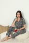 Women's 100% Cotton Buttoned Pajama Set 19093 - 2