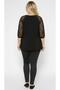 Women's Plus Size Lace Sleeve Cotton Blouse 2035-26 - 4