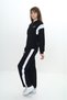 Girl's 2-Piece Set Printed Hooded Zippered Sweatshirt with Pockets & Elastic Waistband and Ankle-Length Pants - 2
