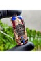 Hamsa - Hand of Fatima - Rhodochrosite Steel Chain Orgonite Necklace - (Handmade Design Products) - 3