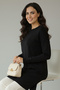 Floral Patterned Tunic N3303 Black - 3