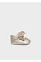 Newborn Baby Girl Bowknot Booties Shoes Beige - 3