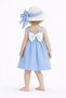 Sweet Baby Girl Summer Dress with Bow Hat Cotton 2-Piece Dress - 2