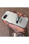 iPhone 16E Compatible Silicone Edge Hard Back Anti-Fall Phone Case Mercedes Patterned