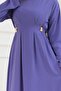 Beli Buckle Detailed Hijab Dress-Li̇la - 5