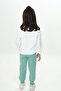 Girl's 2-Piece Set Printed Crew Neck Sweatshirt & Jogger Sweatpants with Elastic Waistband - 3