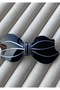 Retro Black and White Ribbon-Shaped Automatic Clip Buckle - Stylish Hair Accessory