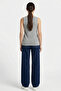 Women's Strappy Knitted Tank Top 15935 - Gray - 7