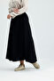Women's Elastic Waist Strawberry Fabric Pocketed Skirt - 3