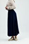 Women's Elastic Waist Strawberry Fabric Pocketed Skirt - 4