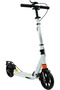 Urban Kick Scooter 939 - 200mm Big Wheels - Dual Suspension - Foldable White Commuter - 3