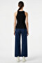 Women's Strappy Knitted Tank Top 15935 - Black - 5