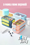 1200 ml Two Layers Three Compartments Stainless Steel Bento Lunch Box New Generation Lunch Box with Steel Spoon -22Ff15 - 4