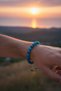 Apatite Fit Unisex Natural Stone Knotted Knitted Bracelet 8 mm Very High Quality - 3