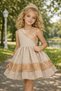 Girl's Elegant Dress with Sequin Detail, Matte Satin Belt, 2-8 Years, Birthday, Holiday, Casual Elegance - 7