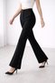 Hayal 270-02-26 Women's High Waist Spanish Flare Pants with Button Detail, Stylish & Slimming Trousers - 5