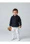Boy's Buttoned Long Sleeve Linen Shirt with Pockets - 2