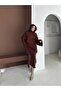 Women's Square Neck Hair Knit Sweater Dress Set - 4