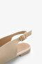 Greta Women's Stoned Knitwear Ballerinas - Beige - 5