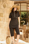 Women's Short Sleeve Zippered Swimsuit 4-Piece Set Sport Lycra - 5