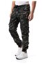 Cd908 Men's Cargo Camouflage Patterned Zippered and Multi-Pocket Sweatpants - 3