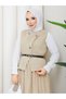Cross-Lined Vest & Skirt Islamic Clothing Set Rc9013 - 6