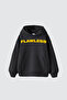 Flawless22 Printed Oversize Unisex Smoked Hoodie - 2