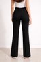 Hayal 270-02-26 Women's High Waist Spanish Flare Pants with Button Detail, Stylish & Slimming Trousers - 8