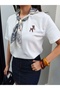 Shawl Accessory Detail T-Shirt - 2