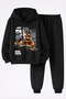 Oscar Piastri Printed 3-Yarn Quality Sweatshirt and Trackpants F1 Kids' Top-Bottom Set