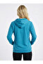 Women's Blue Two-Thread Hooded Angel Sweatshirt Nj90 - 3
