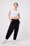 Women's Street Style Belted Baggy Pants - 8