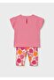 Baby Girl Printed Leggings Set Pink - 3