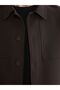 Lcw Vision Brown Shirt Collar Men's Jacket - 4